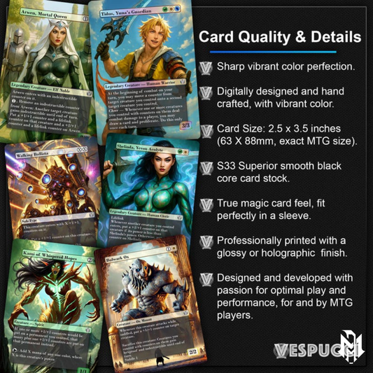 Tidus, Yuna's Guardian, Combo Blitz Counters Deck, Custom EDH Deck, Custom FF Deck, Counters Combo Deck, 108 Proxy cards