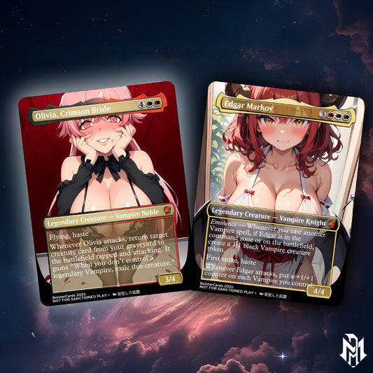 Edgar Markov Anime Style Waifu Tribal Commander Deck Special Edition Custom Fanmade Deck High Quality Cards 108 Cards