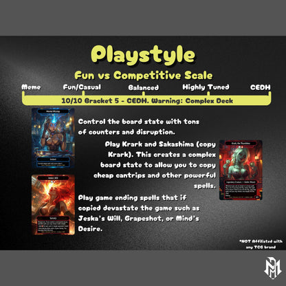 Krark Commander Coin Flip Deck – Custom Cards for Casual Play