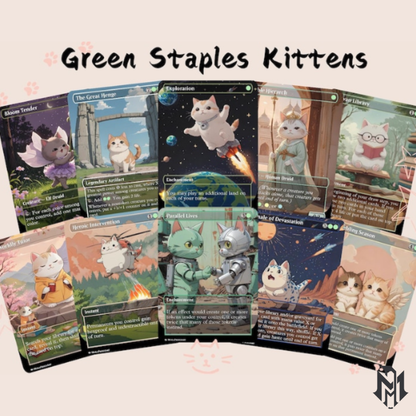 Green Commander Staples - Cute Proxy | Custom Alter Full Art Card | Commander EDH | MuraProxyArt