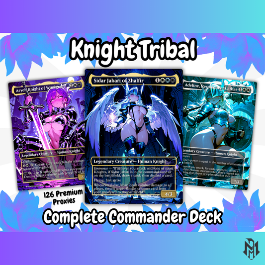Knight Tribal MTG Proxy Commander Deck