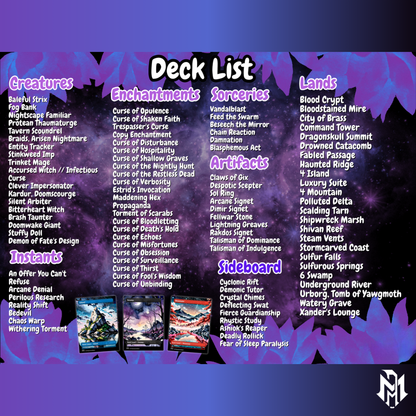 Lynde Curse Tribal MTG Proxy Commander DeckCurse Tribal MTG Proxy Commander Deck