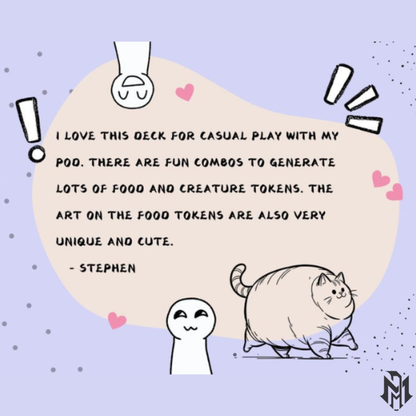 Ygra Food Sacrifice Proxy Commander Deck, 100 Cards + 8 Free Tokens | Cute Custom Full Art | MuraProxyArt