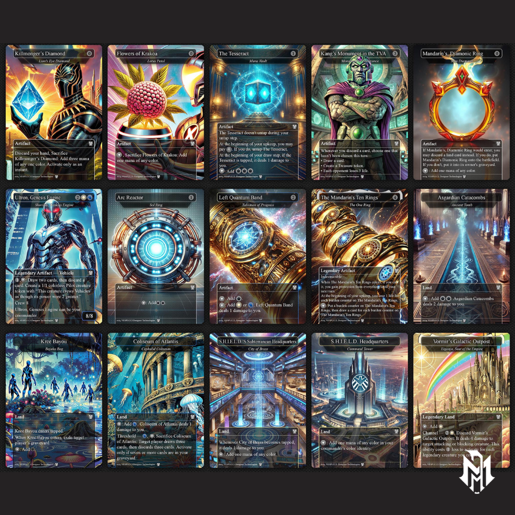 Hashaton the Scarab's Fist EDH Deck, 115 Cards, 15 Sideboard, Includes all major characters, Thanos and High Evolutionary Themed